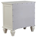 Coaster Furniture Sandy Beach 201302 3-Drawer Nightstand - Cream White IMAGE 5