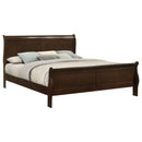 Coaster Furniture Louis Philippe 202411KE Wood Eastern King Sleigh Bed - Cappuccino IMAGE 2