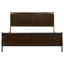 Coaster Furniture Louis Philippe 202411KE Wood Eastern King Sleigh Bed - Cappuccino IMAGE 3