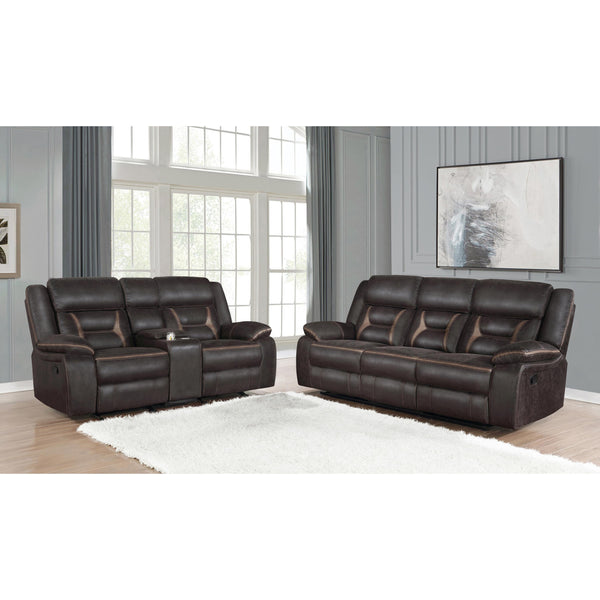 Coaster Furniture Greer 651354-S2 2 pc Reclining Living Room Set IMAGE 1