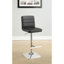 Coaster Furniture Bianca 120695 Upholstered Adjustable Bar Stool - Black (Set of 2) IMAGE 6