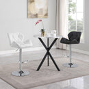 Coaster Furniture Berrington 100425 Upholstered Adjustable Bar Stool - Black (Set of 2) IMAGE 9