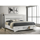 Coaster Furniture Miranda 205111KE 51-inch Wood Eastern King Storage Panel Bed - White IMAGE 6