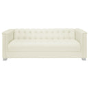 Coaster Furniture Chaviano Stationary Leatherette Sofa 505391 IMAGE 2