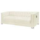 Coaster Furniture Chaviano Stationary Leatherette Sofa 505391 IMAGE 3