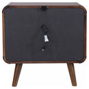 Coaster Furniture Robyn 205132 2-Drawer Nightstand Bedside Table - Dark Walnut IMAGE 6