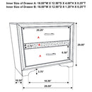 Coaster Furniture Miranda 206362 2-Drawer Nightstand - Black IMAGE 10