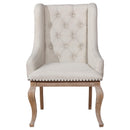 Coaster Furniture Brockway 110293 Upholstered Arm Chair - Barley Brown IMAGE 2