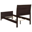 Coaster Furniture Carlton 202091T Wood Twin Panel Bed - Cappuccino IMAGE 3