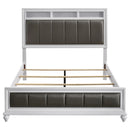 Coaster Furniture Barzini 205891Q Wood Queen Panel Bed - White IMAGE 3