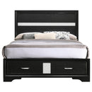 Coaster Furniture Miranda 206361F 51-inch Wood Full Storage Panel Bed - Black IMAGE 4