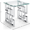 Meridian Alexis Chrome End Table IMAGE 3