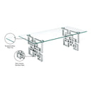 Meridian Alexis Chrome Coffee Table IMAGE 4