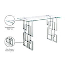 Meridian Alexis Chrome Console Table IMAGE 4