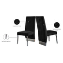 Meridian Porsha Black Velvet Dining Chair IMAGE 6