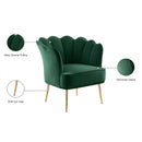 Meridian Jester Green Velvet Accent Chair IMAGE 7