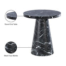 Meridian Omni Black Faux Marble End Table IMAGE 7