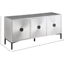 Meridian Glitz Antique Silver Sideboard/Buffet IMAGE 8