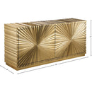 Meridian Golda Gold Leaf Sideboard/Buffet IMAGE 8