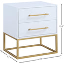 Meridian Maxine White Night Stand IMAGE 10