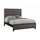 Coaster Furniture Watson 212421KW Wood California King Panel Bed - Grey Oak IMAGE 1