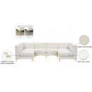 Meridian Alina Cream Velvet Modular Sectional IMAGE 15