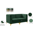 Meridian Alina Green Velvet Modular Sofa IMAGE 18