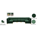 Meridian Alina Green Velvet Modular Sectional IMAGE 15