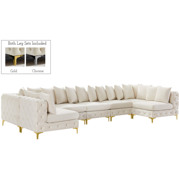 Meridian Tremblay Fabric Sectional 686Cream-Sec7A IMAGE 1