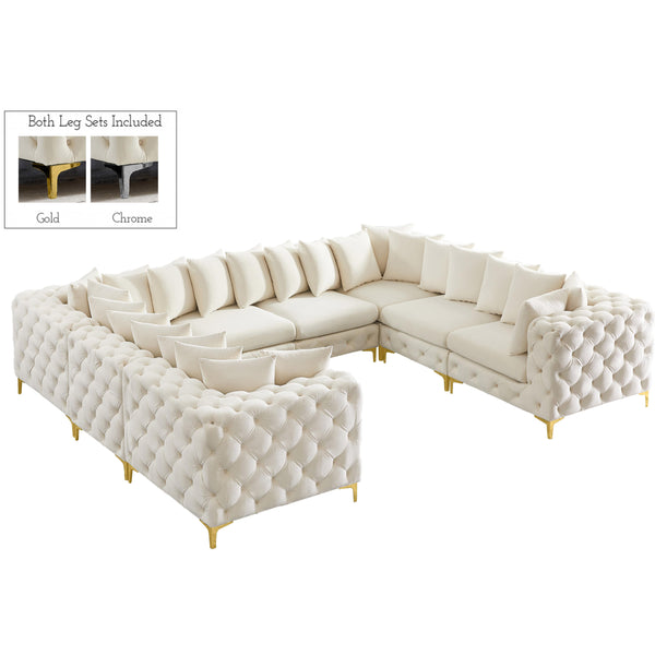 Meridian Tremblay Fabric Sectional 686Cream-Sec8A IMAGE 1