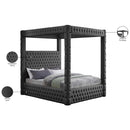 Meridian Royal Grey Velvet King Bed (4 Boxes) IMAGE 8