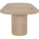 Meridian Belinda Natural Oak Veneer Dining Table (3 Boxes) IMAGE 10