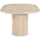 Meridian Belinda Natural Oak Veneer Dining Table (3 Boxes) IMAGE 12