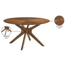 Meridian Woodson Rich Walnut Veneer Dining Table IMAGE 7