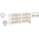 Meridian Sage White Dresser IMAGE 15