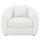 Coaster Furniture Isabella 509873 Faux Sheepskin Upholstered Accent Chair - Natural IMAGE 2