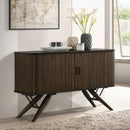 Coaster Furniture Wes 115275 2-door Sideboard Buffet Storage Cabinet - Dark Walnut IMAGE 10