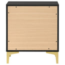 Coaster Furniture Kendall 224452 2-Drawer Nightstand - Black IMAGE 6