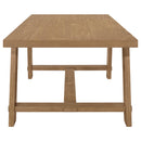Coaster Furniture Sharon 104171 Rectangular 84-inch Wood Trestle Dining Table - Brown IMAGE 4