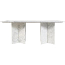 Meridian Verona White Dining Table (3 Boxes) IMAGE 3