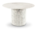 Meridian Genoa White Dining Table IMAGE 1