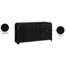 Meridian Fluted Black Dresser IMAGE 12