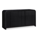Meridian Fluted Black Dresser IMAGE 1