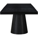 Meridian Tavolo Black Oak Veneer Dining Table (3 Boxes) IMAGE 10