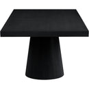 Meridian Tavolo Black Oak Veneer Dining Table (3 Boxes) IMAGE 12