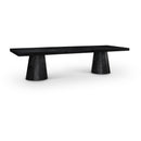 Meridian Tavolo Black Oak Veneer Dining Table (3 Boxes) IMAGE 1