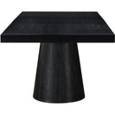Meridian Tavolo Black Oak Veneer Dining Table (3 Boxes) IMAGE 9