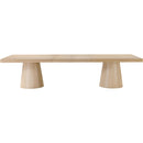 Meridian Tavolo Natural Oak Veneer Dining Table (3 Boxes) IMAGE 7