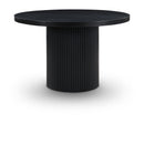 Meridian Belinda Black Oak Veneer Dining Table IMAGE 1