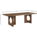 Meridian Rivas Walnut Dining Table IMAGE 7